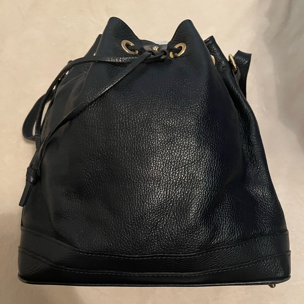 Borse In Pelle Genuine Leather Bucket Handbag